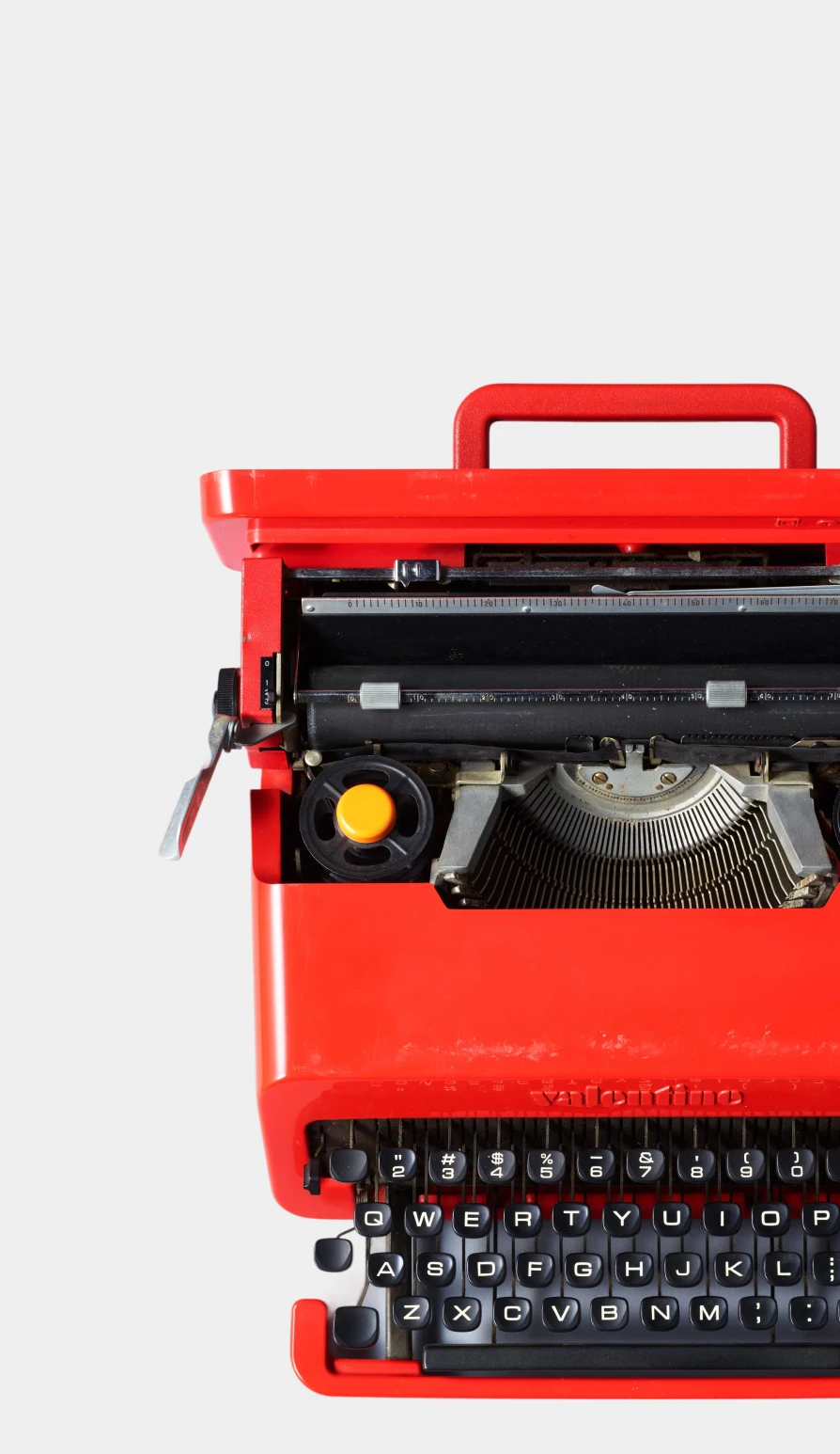Valentine-Schreibmaschine von Sottsass im Artizon Museum
