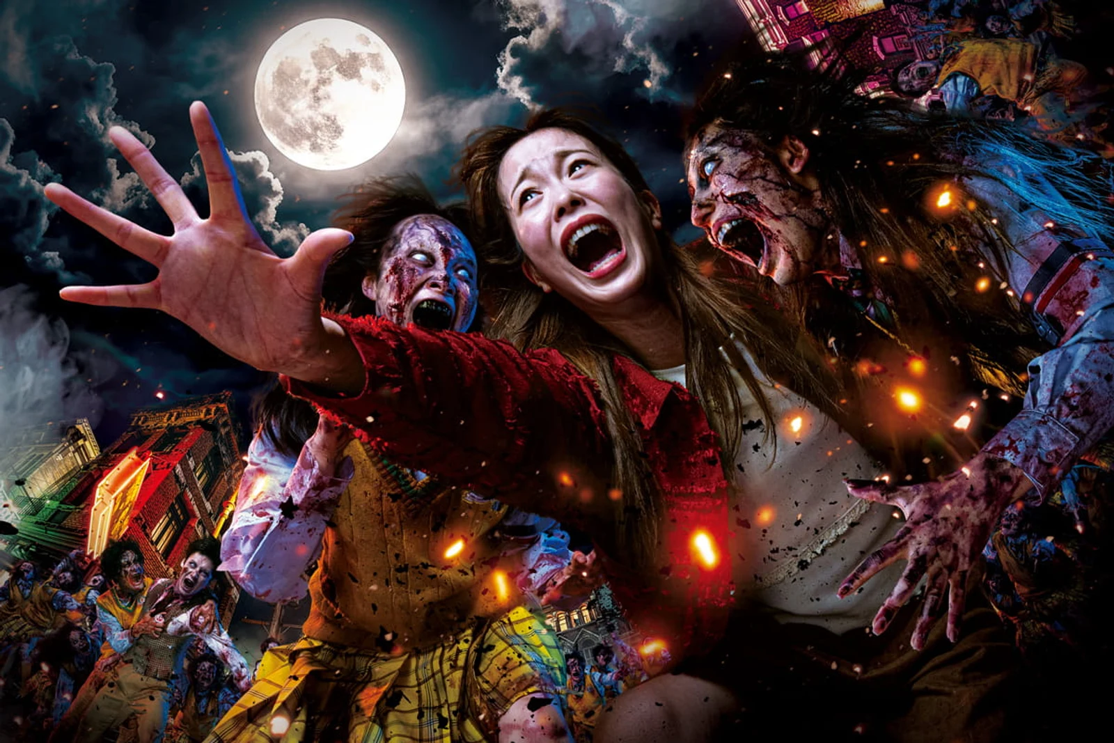 Nächtliche Halloween-Attraktion im USJ