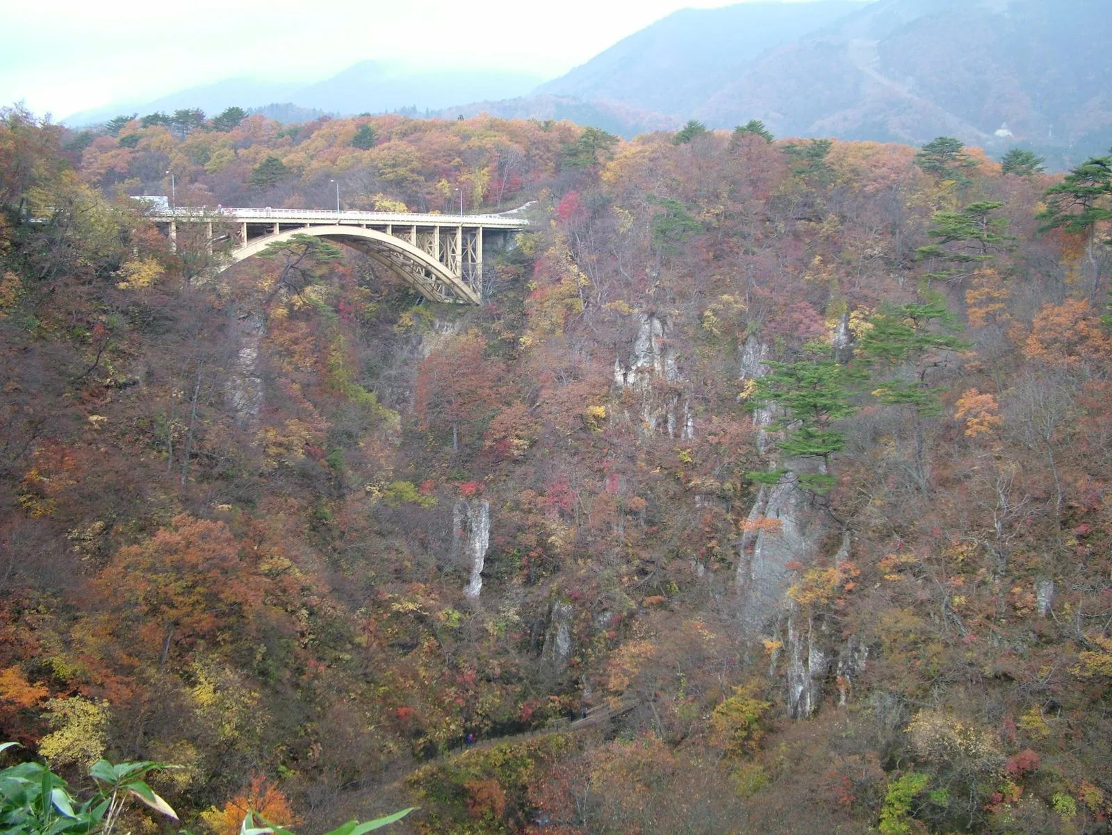 Herbstlandschaft in der Region Tohoku
