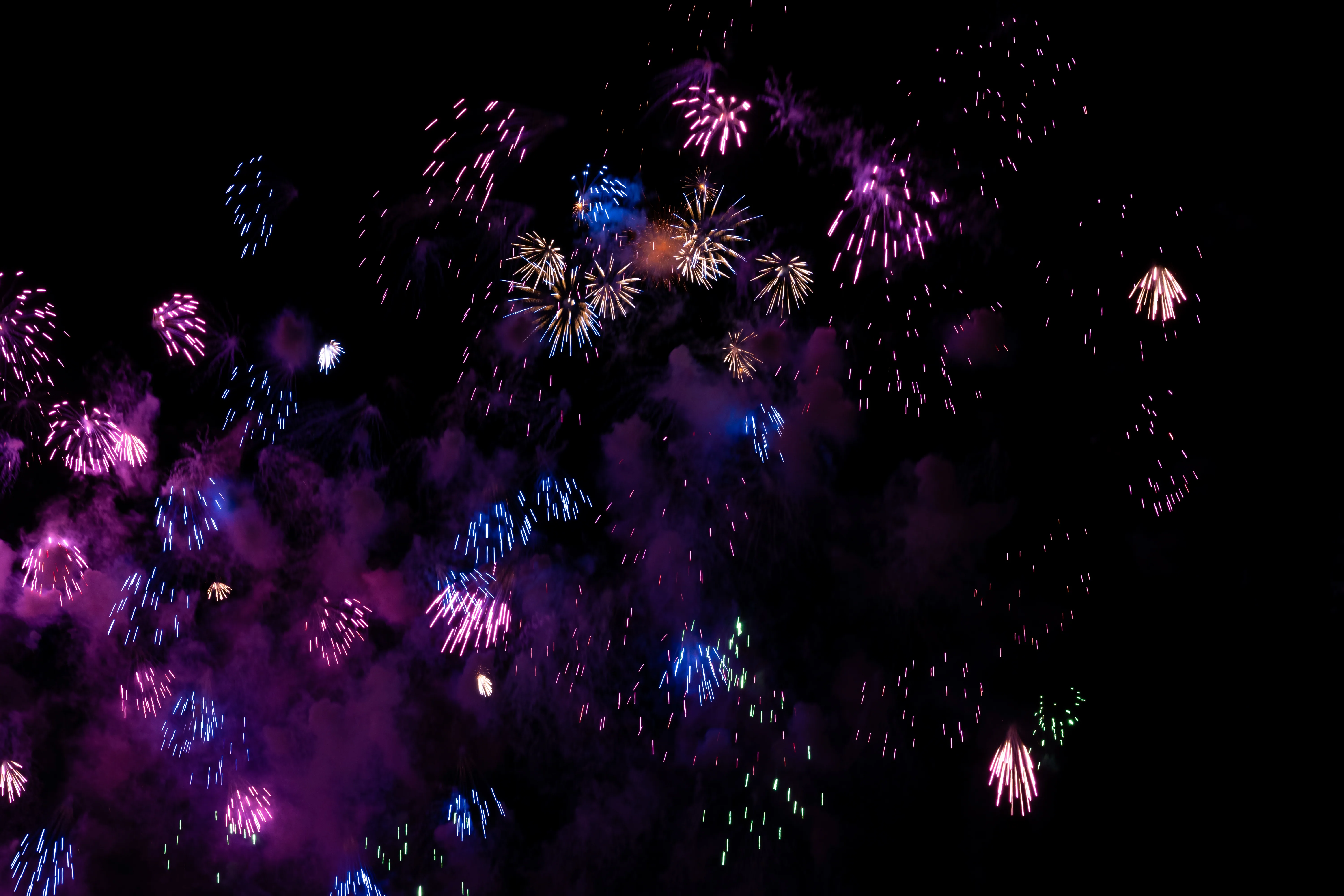 Edogawa-Feuerwerk über dem Fluss