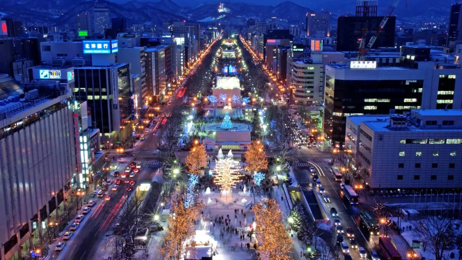 Sapporo im Winter mit öffentlichem Verkehr statt direkter Flughafenmiete
