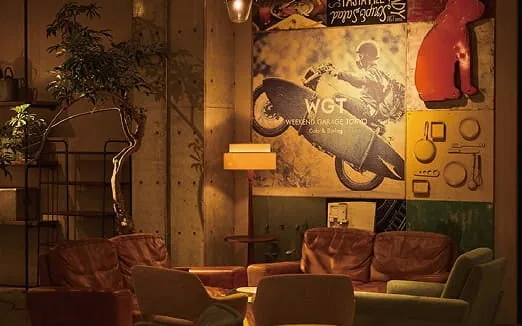 Café- und Ruhebereich im The HOTEL Well-hub Haneda