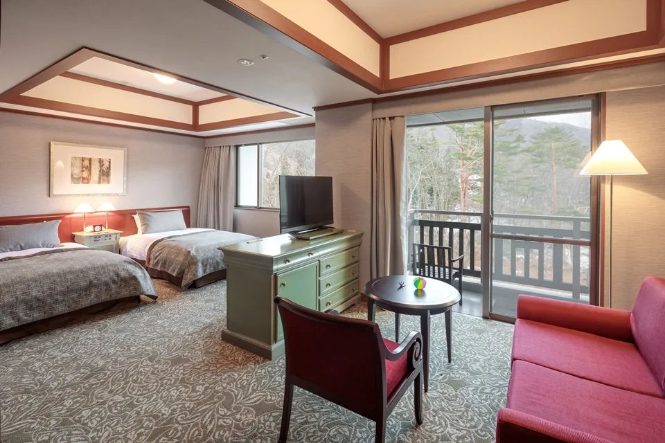 Twin-Zimmer im Hakuba Tokyu Hotel