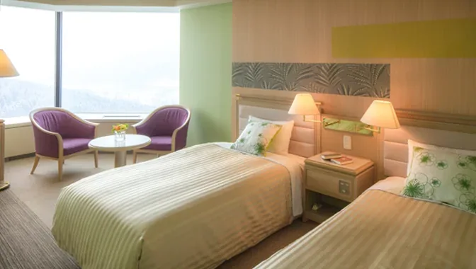Twin-Zimmer im Tomamu The Tower